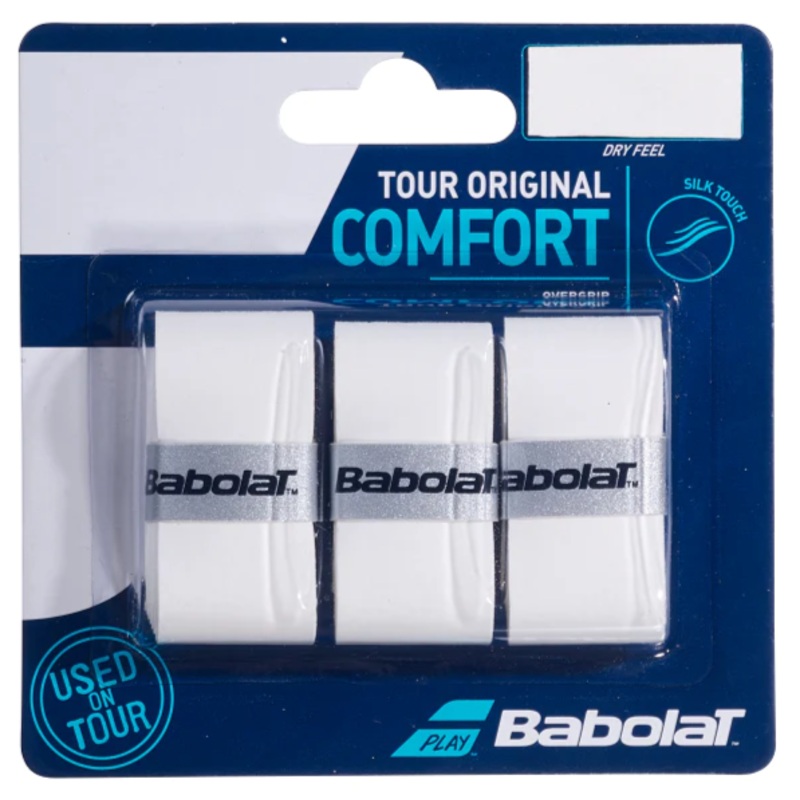 Babolat Tour Original Overgrip 3 Pack (White)