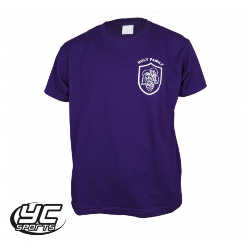 Holy Family Primary School PE T Shirt 3/4 PURPLE