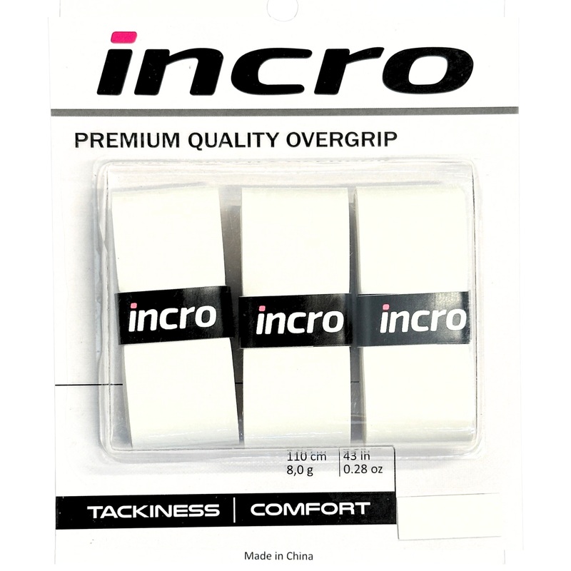 INCRO OVERGRIP WHITE PACK 3 UNITS