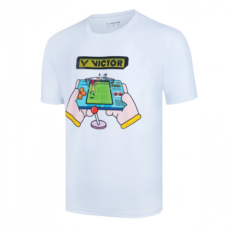 VICTOR TRAINING Series Unisex T-Shirt T-50031-A White ASIA S (165CM/84A)