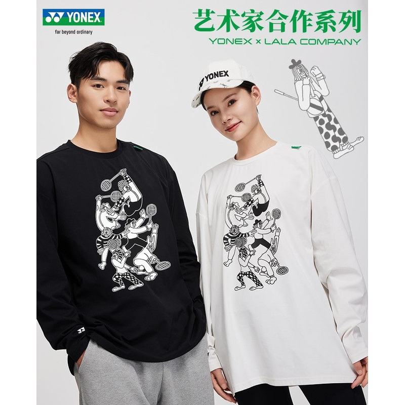 YONEX UNI Long Sleeves T-Shirt 115464BCR Off-white (200) S