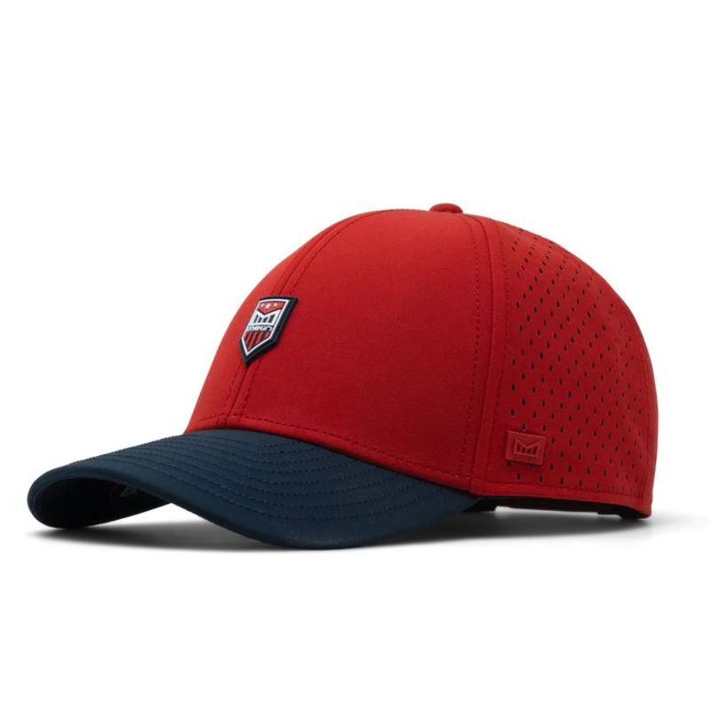 Melin Hydro A-Game Americana Snapback Hat Red/Navy Classic