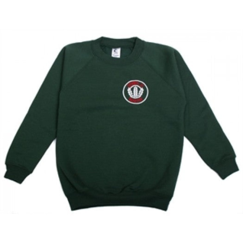 Ysgol Y Wern Sweatshirt 2/3 BOTTLE GREEN