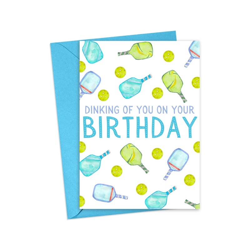 Happy Birthday Pickleball Card – Dinking of You
