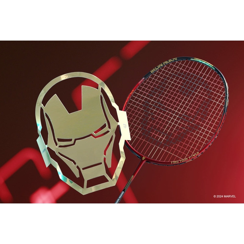 VICTOR Iron Man Limited Racket Set – IRON MAN METALLIC GB D 4U(80-84g) G5 (81mm)