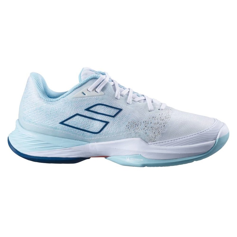 Babolat Jet Mach 3 AC Women’s Tennis Shoe (White/Blue)