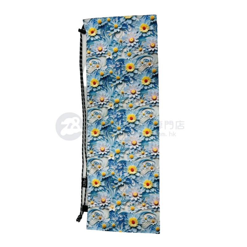 Handmade Water Resistant Racket Case (3D Flower 452) 3D Flower 452