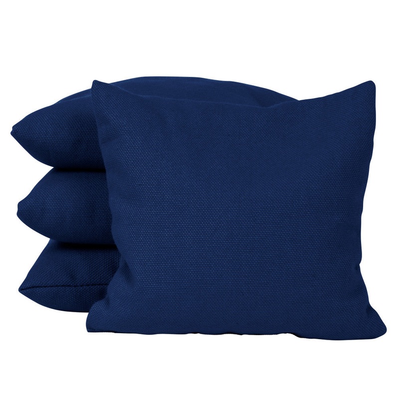 Navy Blue Corn Filled Cornhole Bags