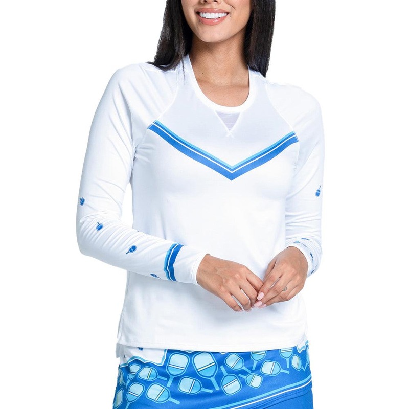 Women`s Electrify Long Sleeve Pickleball Top Multicolor