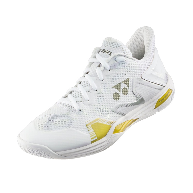 YONEX Power Cushion Eclipsion Z White/Gold UNISEX Badminton Shoes US(M) 4/ US(W) 5.5/ UK 3.5 EU 35.5/ 22 CM