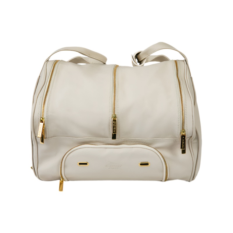 Cork Padel Leather Thermobag White
