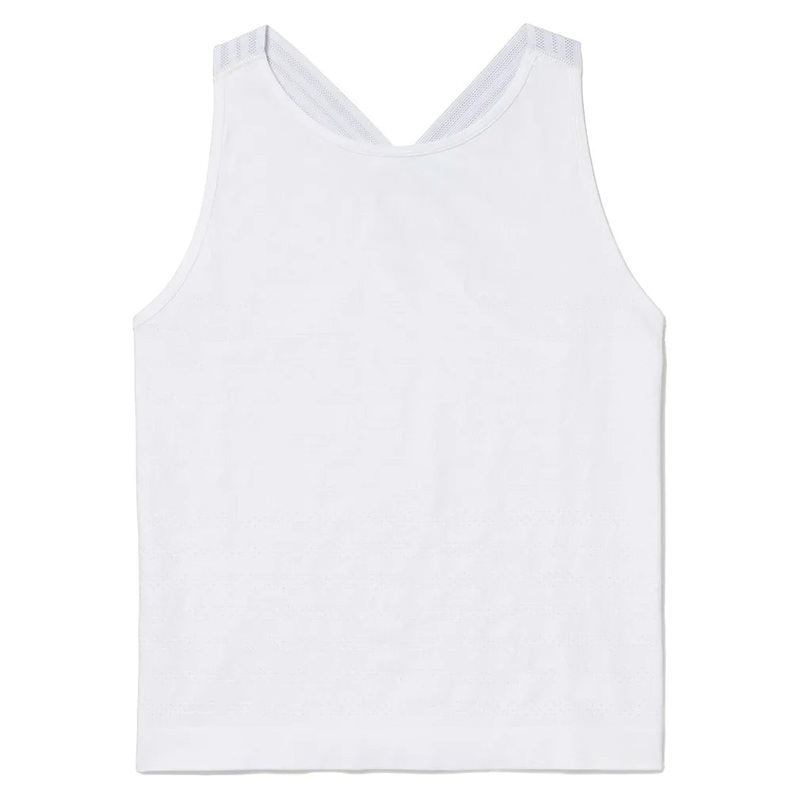 Women`s Center Court Seamless Tennis Tank White