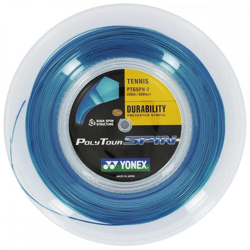 Yonex Polytour Spin 1.25mm 200m Tennis String 200m Reel COBALT BLUE