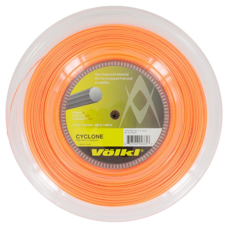 Cyclone 17G Tennis String Reel Fluo Orange