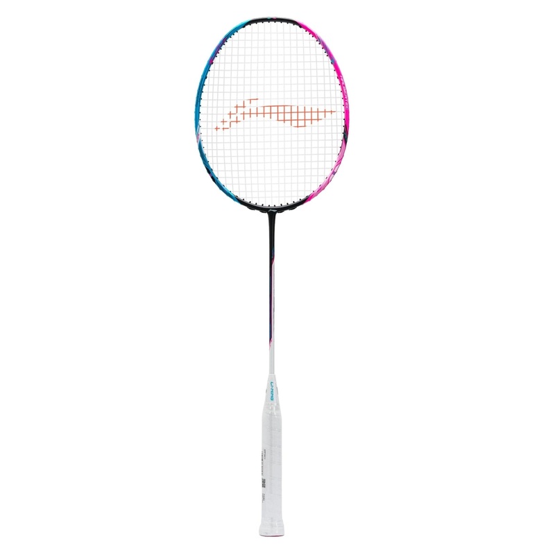 LI-NING HALBERTEC 8000 (Black/Blue/Pink) Badminton Racquet  Unstrung & Free Grip 3U (88g) / G5