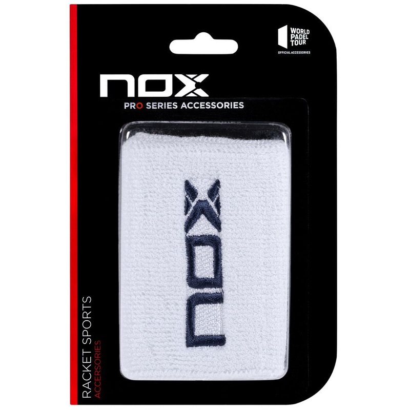 Muequeras Nox Blanco/Azul (Pack x2)
