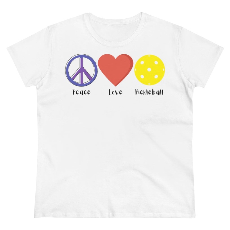 Women’s T-Shirt – Peace Love Pickleball