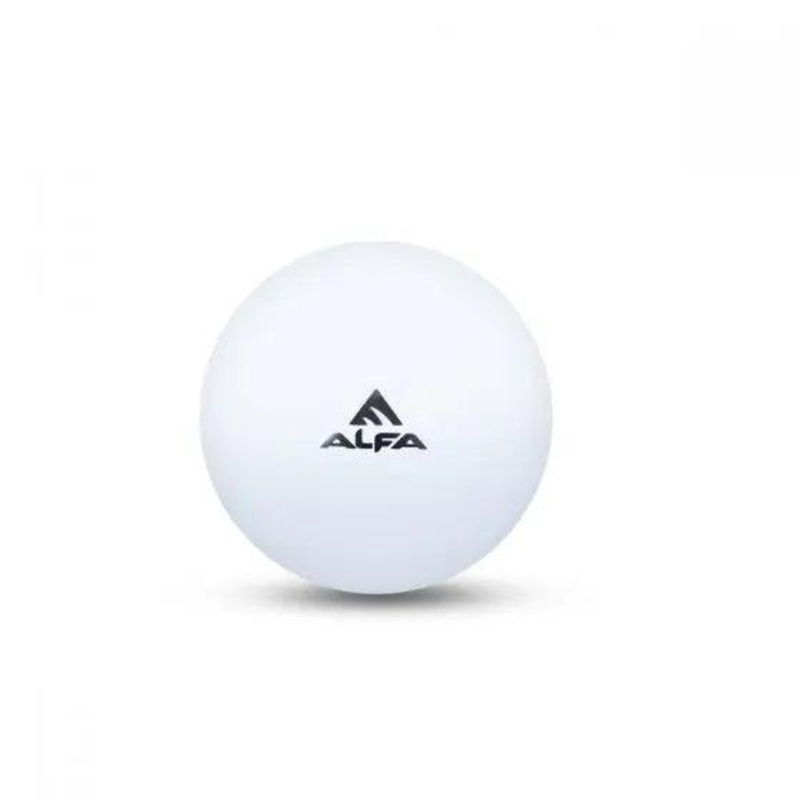 ALFA Hockey Turf Ball Plain Hollow (Pack of 6) | KIBI Sports White