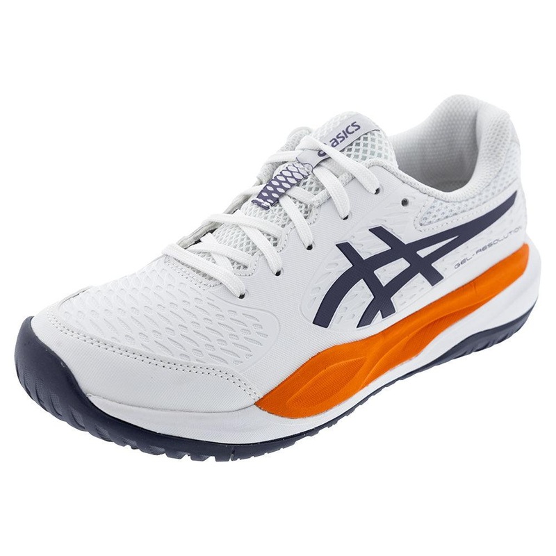 Juniors` GEL-Resolution X GS Tennis Shoes White and Greyish Purple
