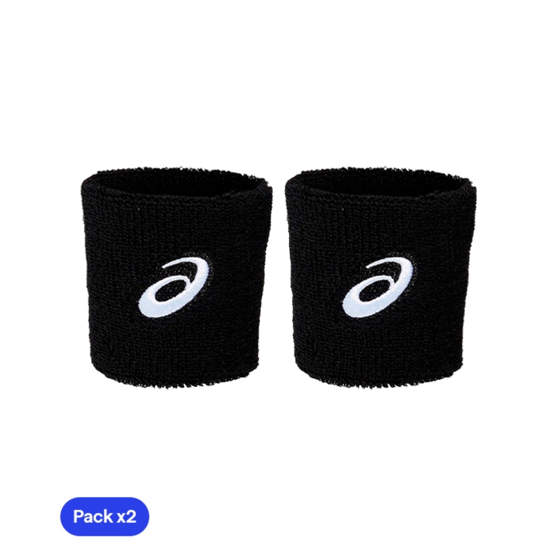 Asics Black (x2) Wristband