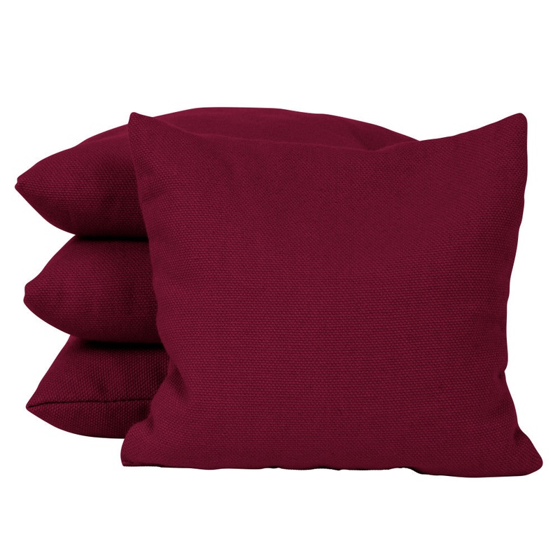 Burgundy Corn Filled Cornhole Bags