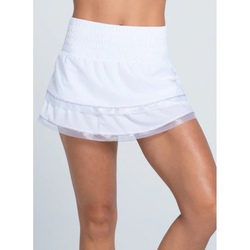 Women’s Lucky in Love High Waist Double Ruffle Skirt Small