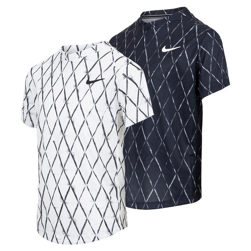 Boys’ Court Dri-FIT Victory Printed Tennis Top