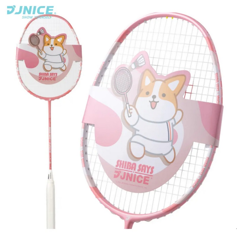 Jnice X Shiba Says 4U Unstrung Badminton Racket – Pink Pink 4U5