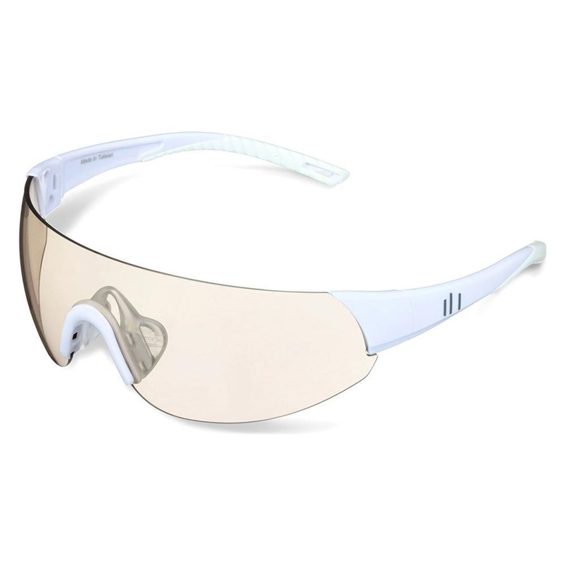 Shield Pickleball Eyewear White and Light Smoke