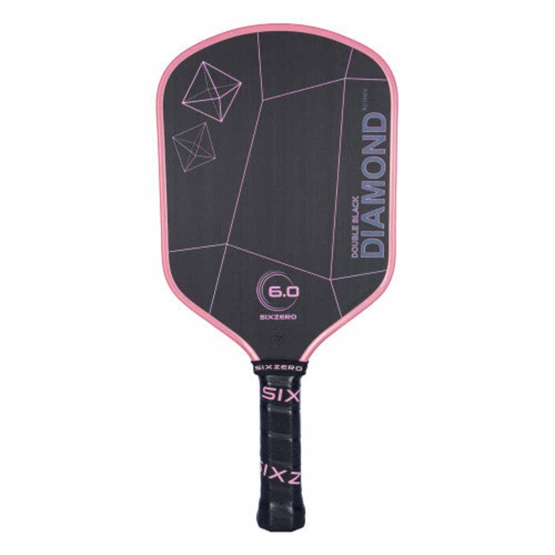 Six Zero Double Black Diamond Pink Edgeguard Control Paddle