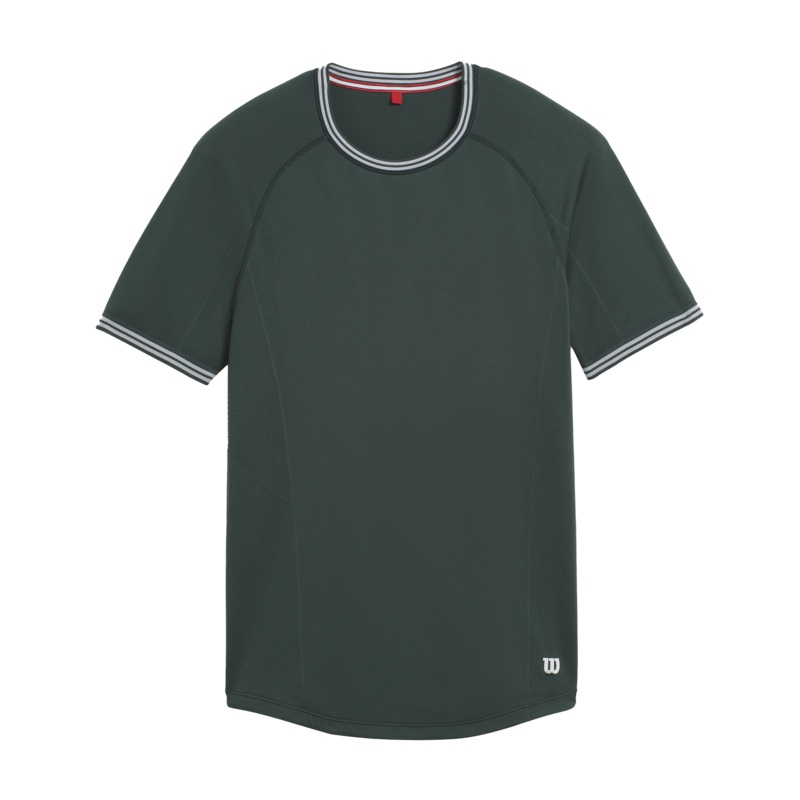 Wilson Court Performance Crew T-Shirt Men – Green Sycamore Green M