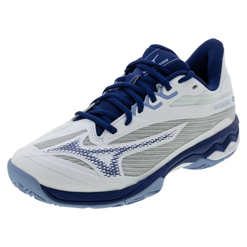 Women`s Wave Exceed Light 2 Tennis Shoes Bel Air Blue and White