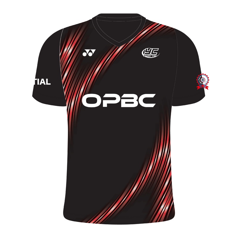 OPBC T012JV Vortex T-Shirt V Neck J120 Black/Red/White
