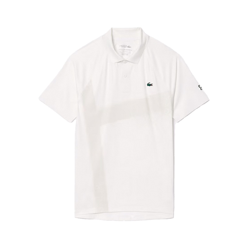 Polo Lacoste Novak Djokovic White 2025
