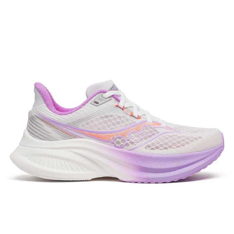 Saucony Women’s Endorphin Speed 5 White/Crocus-340 6