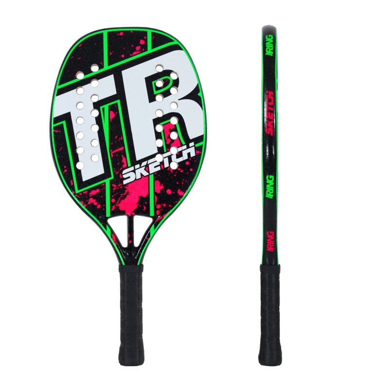 Top Ring SKETCH GREEN / MAGENTA Beach Tennis Racket