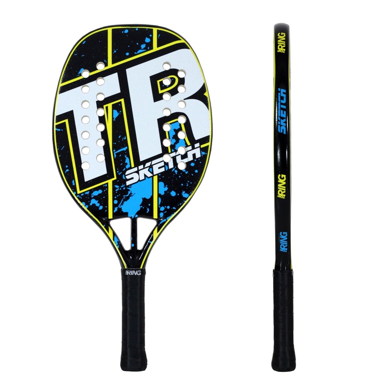 Top Ring SKETCH YELLOW / BLUE  Beach Tennis Racket