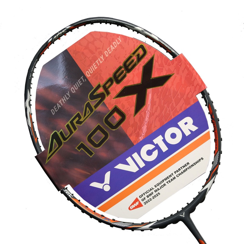 Victor Auraspeed 100X H Badminton Racket BLACK (Unstrung) Black 3UG5