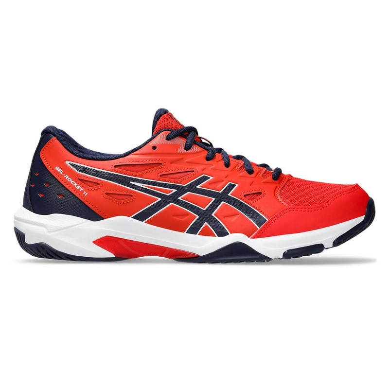 Asics Gel Rocket 11 Men’s Indoor Court Shoe (Fiery Red/Peacoat)