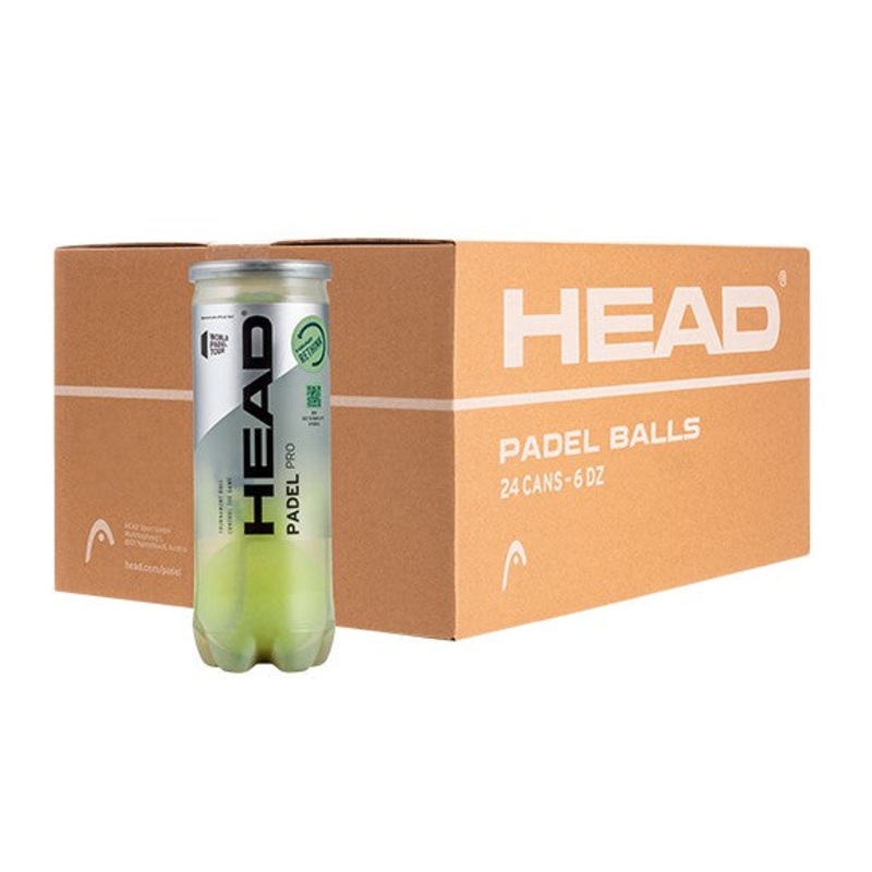 Cajon 72 Pelotas – 24 Botes de 3 uds – Head Padel Pro