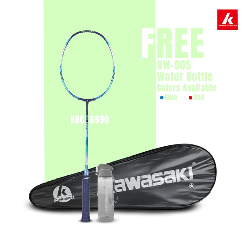KBC 6990 Unstrung Badminton Racket (Blue) – 3U/G1 Kawasaki | Kibi Sports Blue