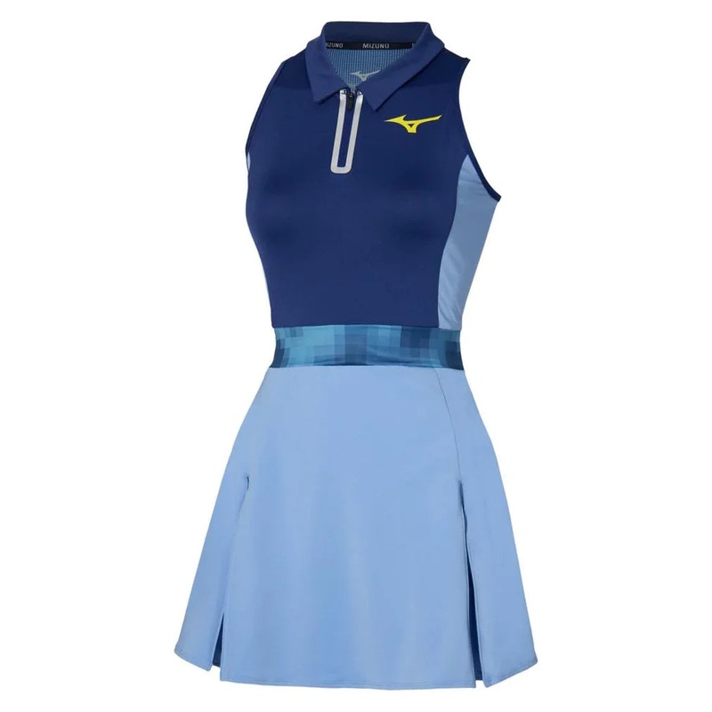 Women`s Printed Tennis Dress Bellwether Blue