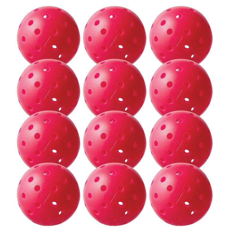 Franklin X-40 Pink Outdoor Pickleballs – 12 Pack