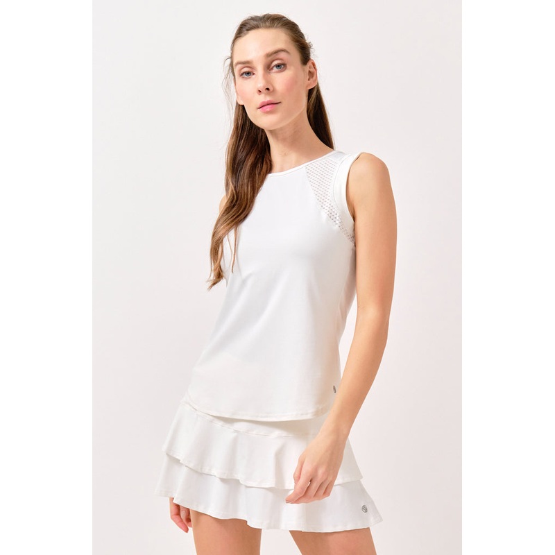 Lija Womens Elite Power Tank XSmall White