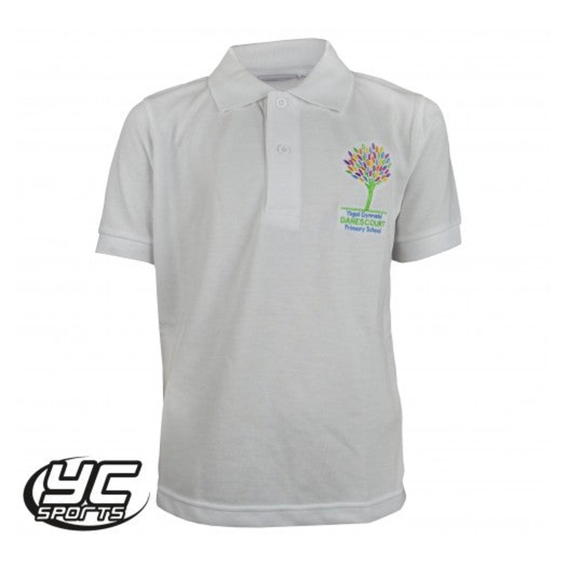 Danescourt Primary School Polo (White) 2/3 WHITE