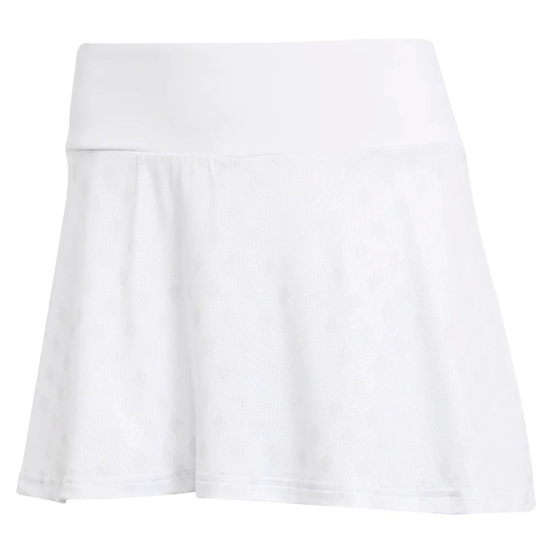 Women`s Club Graphic Tennis Skort White and Dash Grey