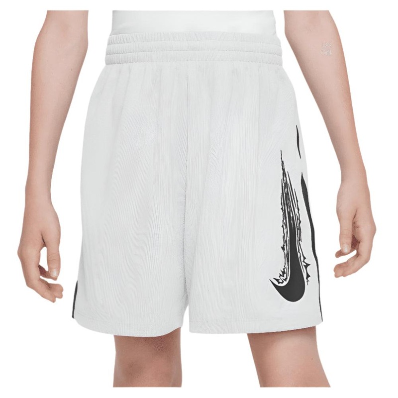 Boys’ Dri-Fit Multi Woven Tennis Short White and Black
