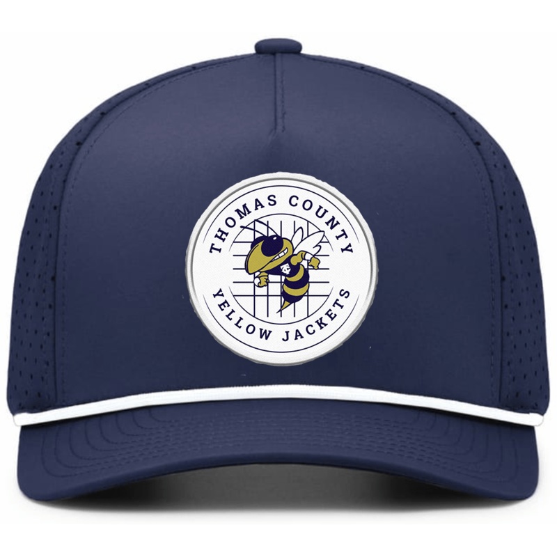 Thomas County Central Navy Perforated Mesh Rope Hat