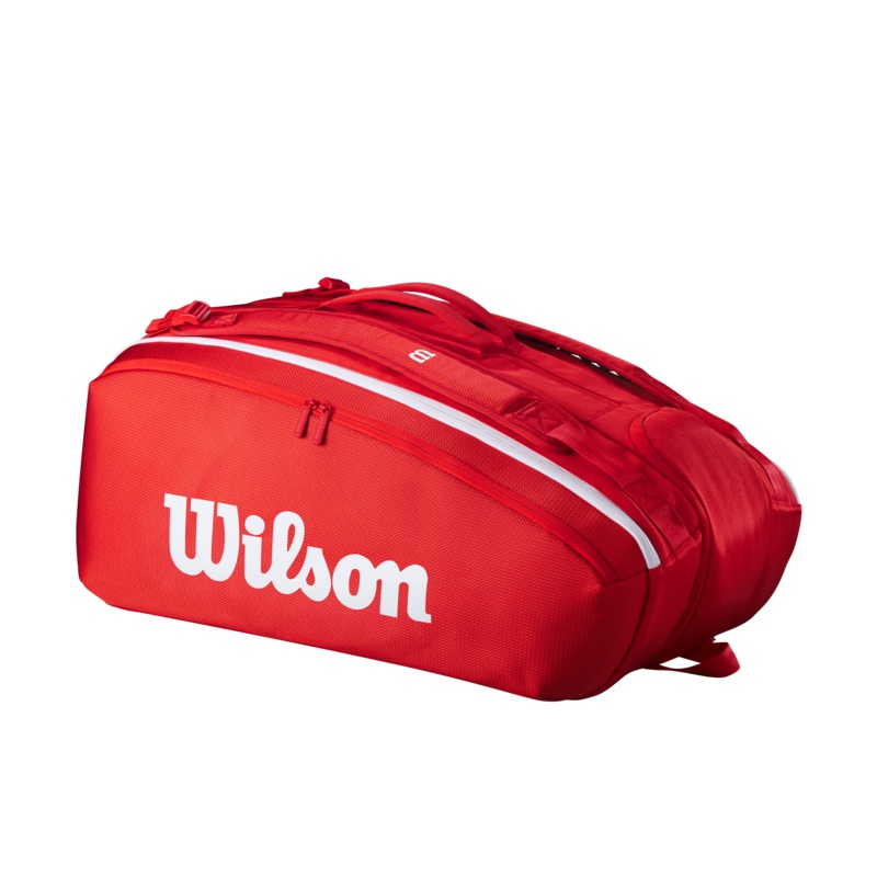 Wilson Super Tour 15Pk Racket Bag WR8036601 RED 15 Rackets