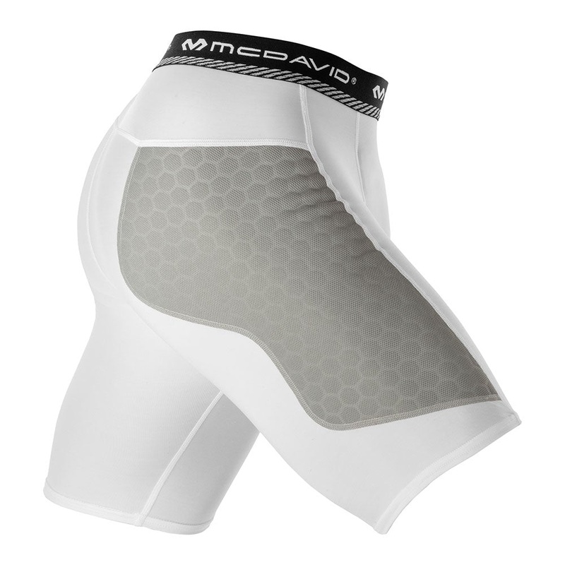 Mcdavid Youth Hex Thin Sliding Short White Small